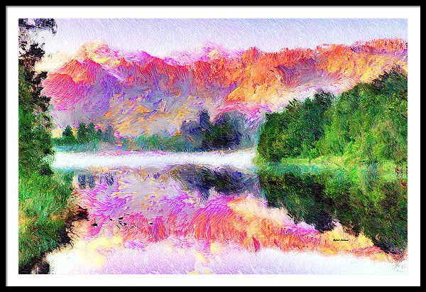 Framed Print - Abstract Landscape 0743