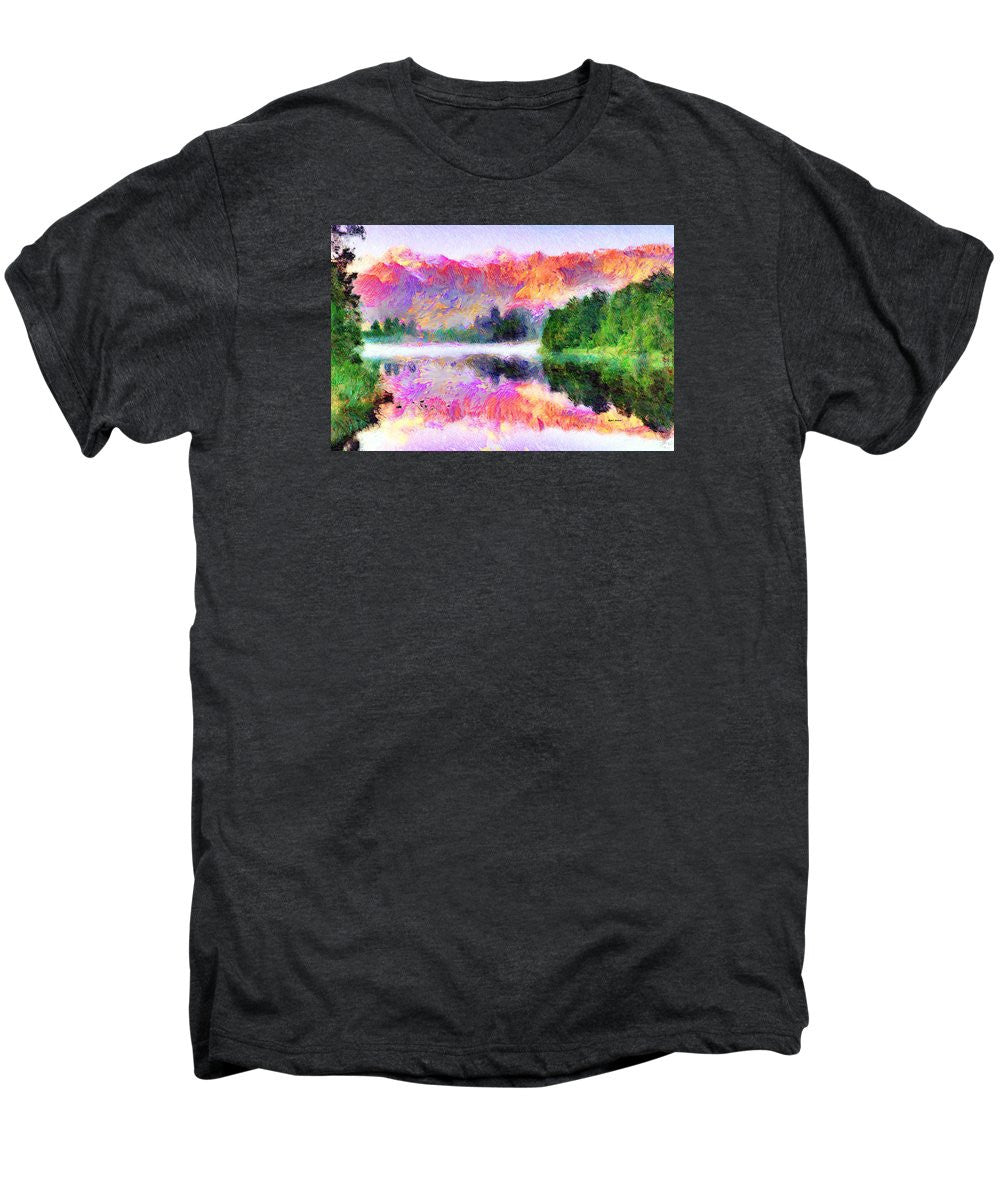 Men's Premium T-Shirt - Abstract Landscape 0743
