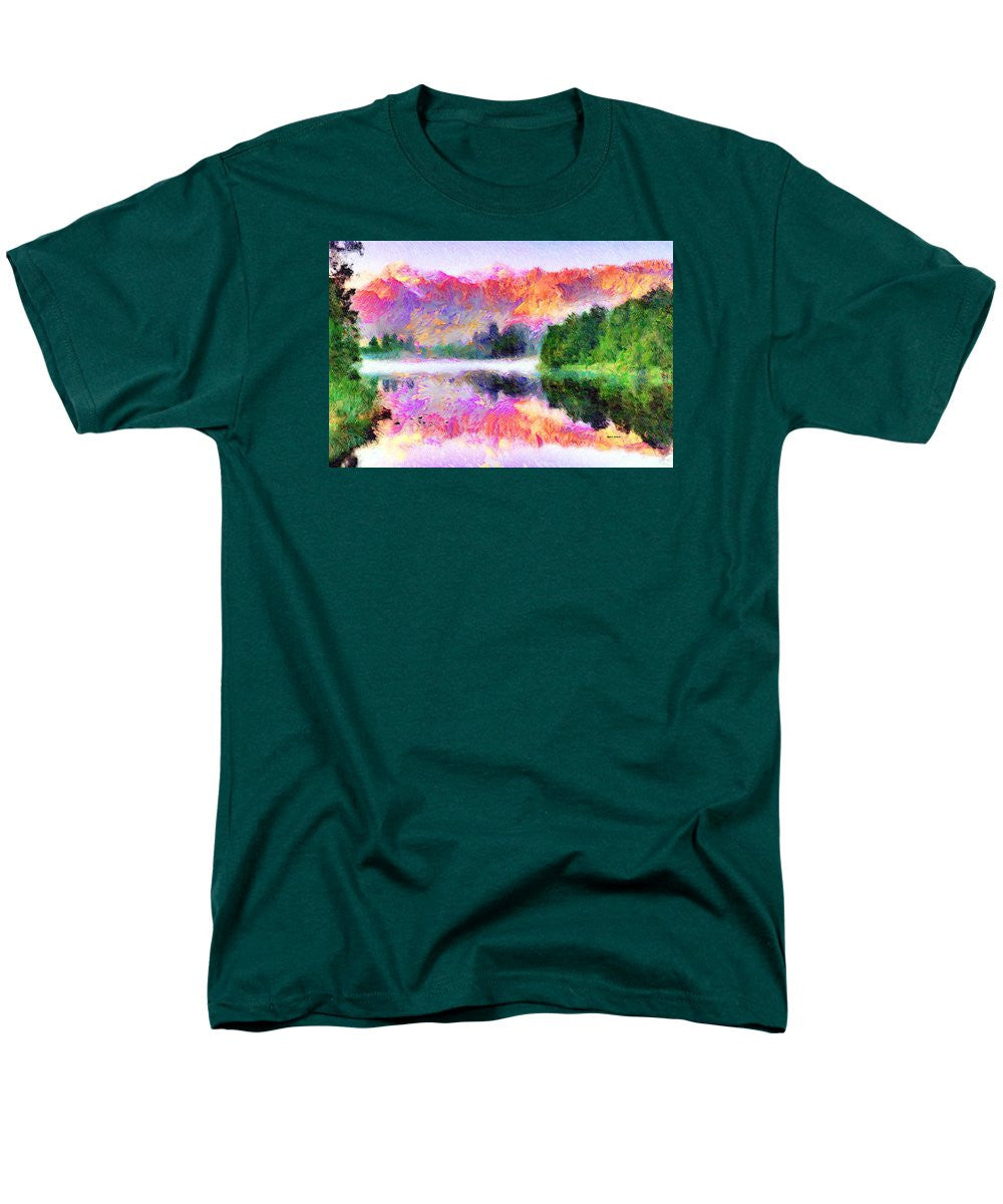 Men's T-Shirt  (Regular Fit) - Abstract Landscape 0743