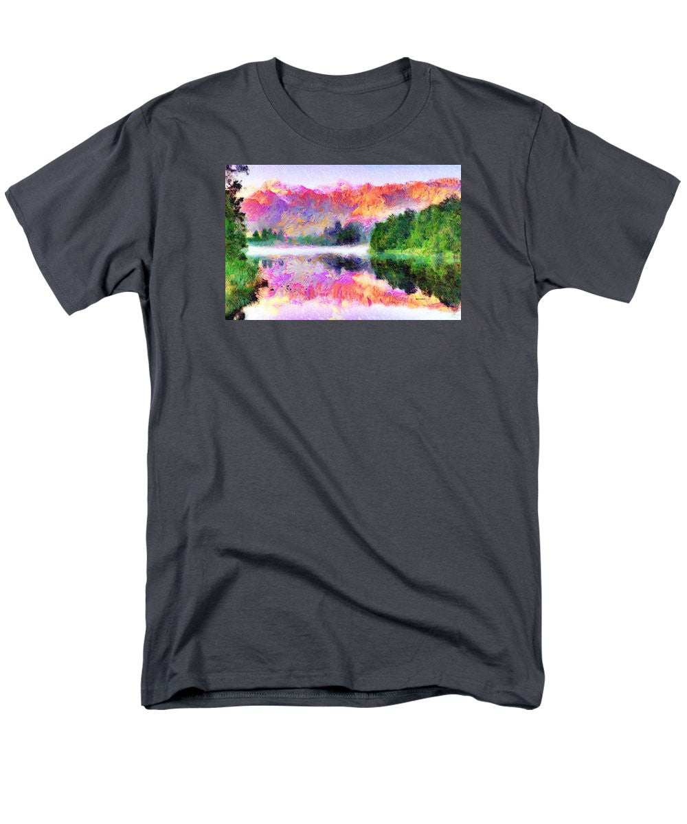 Men's T-Shirt  (Regular Fit) - Abstract Landscape 0743