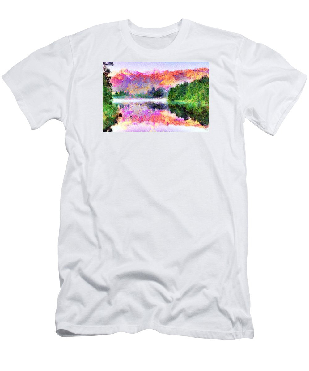 Men's T-Shirt (Slim Fit) - Abstract Landscape 0743