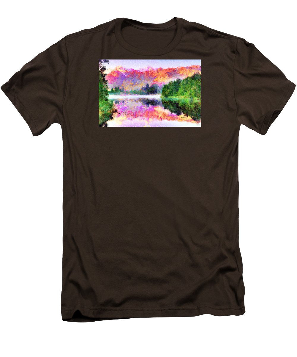 Men's T-Shirt (Slim Fit) - Abstract Landscape 0743