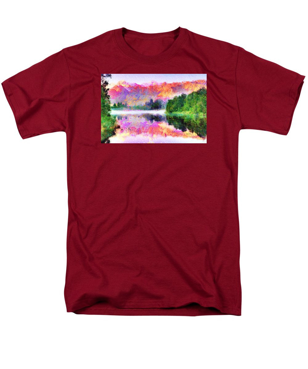 Men's T-Shirt  (Regular Fit) - Abstract Landscape 0743