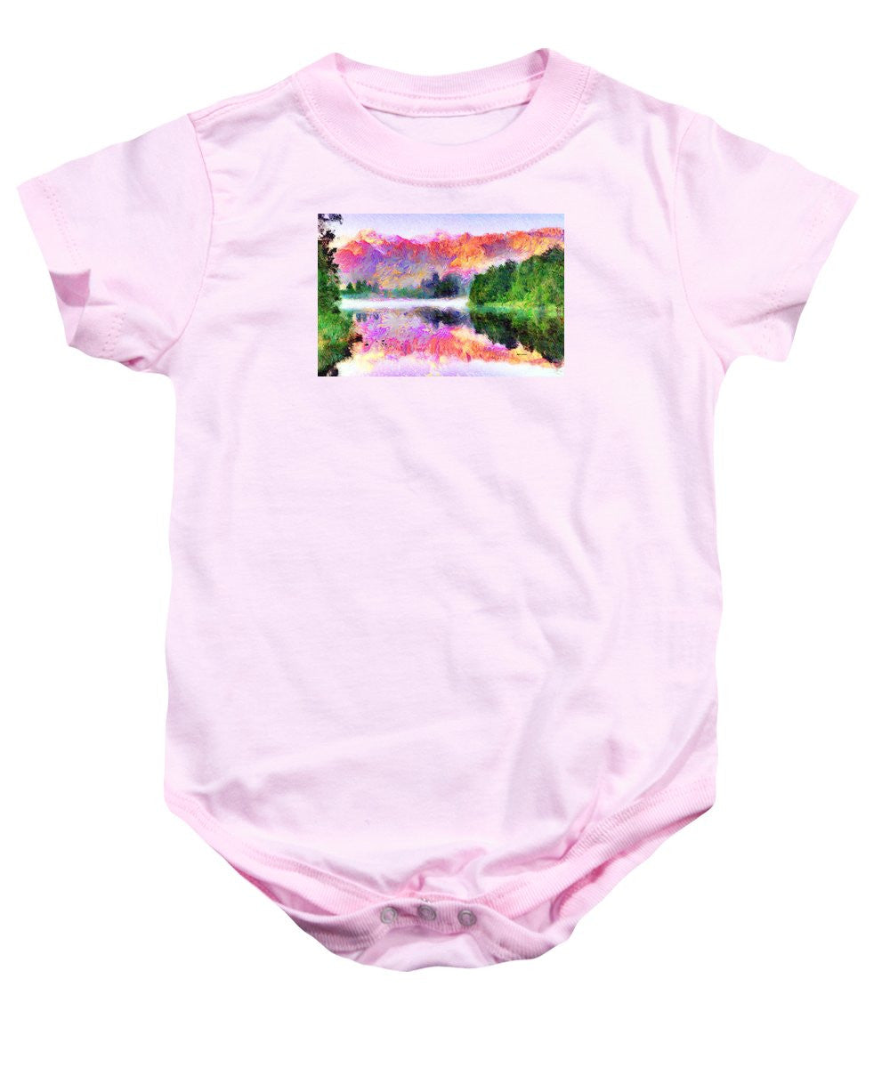 Baby Onesie - Abstract Landscape 0743