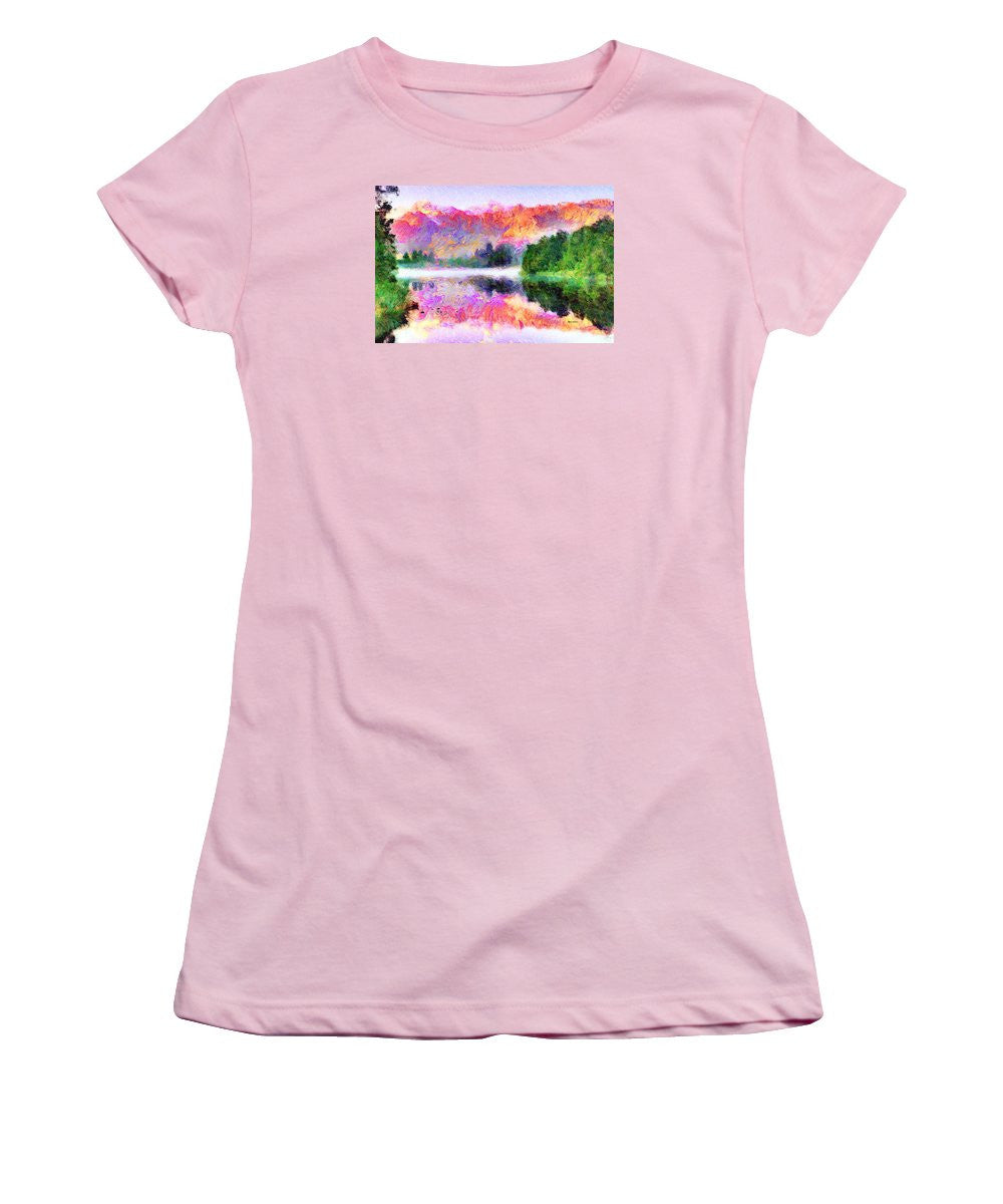 Women's T-Shirt (Junior Cut) - Abstract Landscape 0743