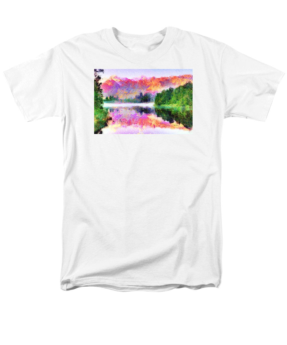 Men's T-Shirt  (Regular Fit) - Abstract Landscape 0743