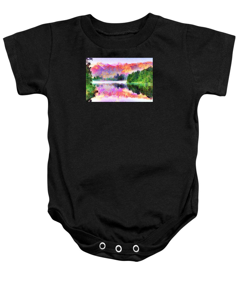 Baby Onesie - Abstract Landscape 0743