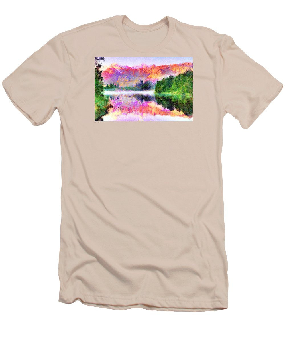 Men's T-Shirt (Slim Fit) - Abstract Landscape 0743