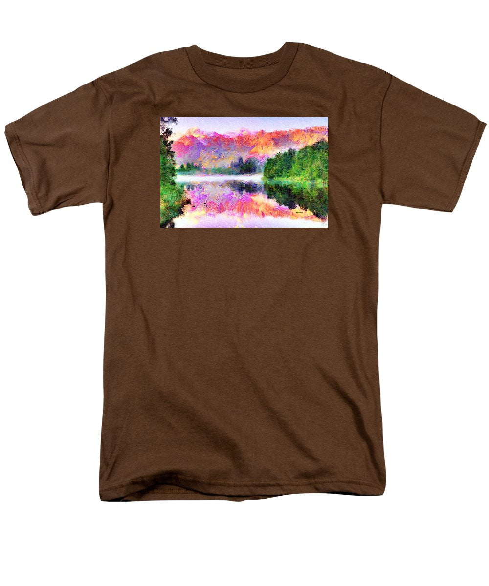 Men's T-Shirt  (Regular Fit) - Abstract Landscape 0743