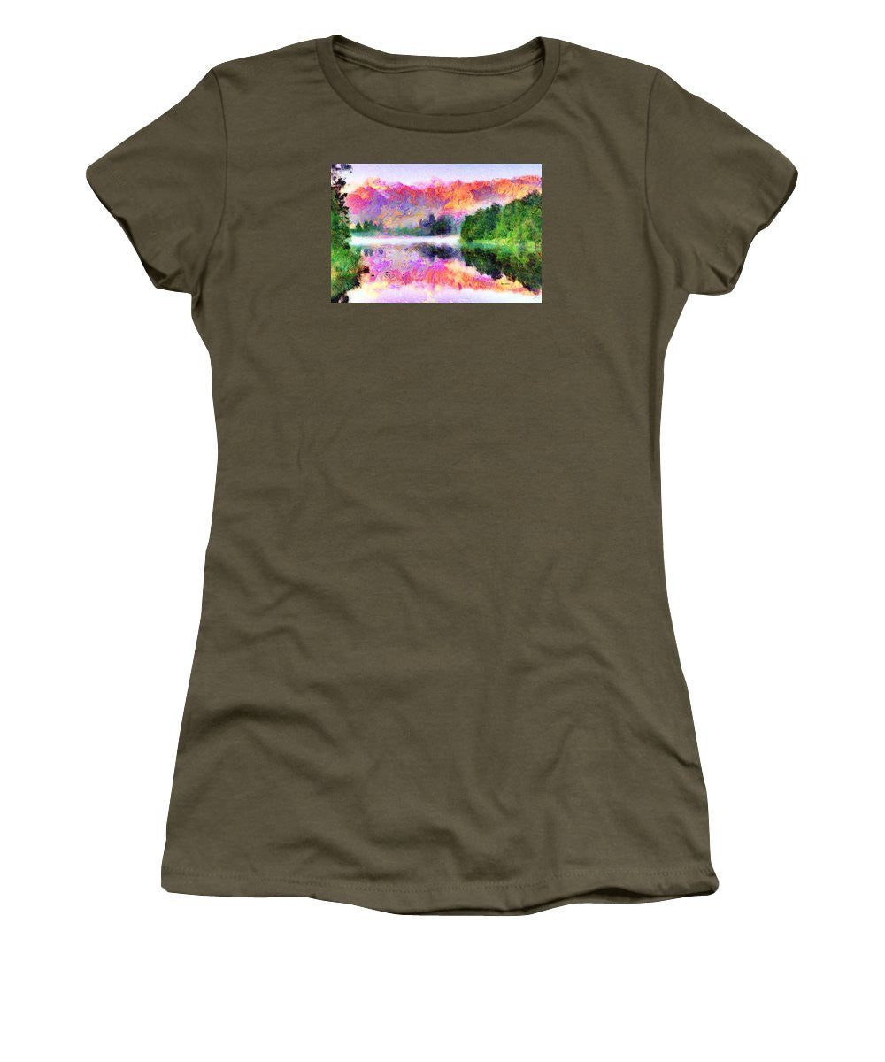 Women's T-Shirt (Junior Cut) - Abstract Landscape 0743