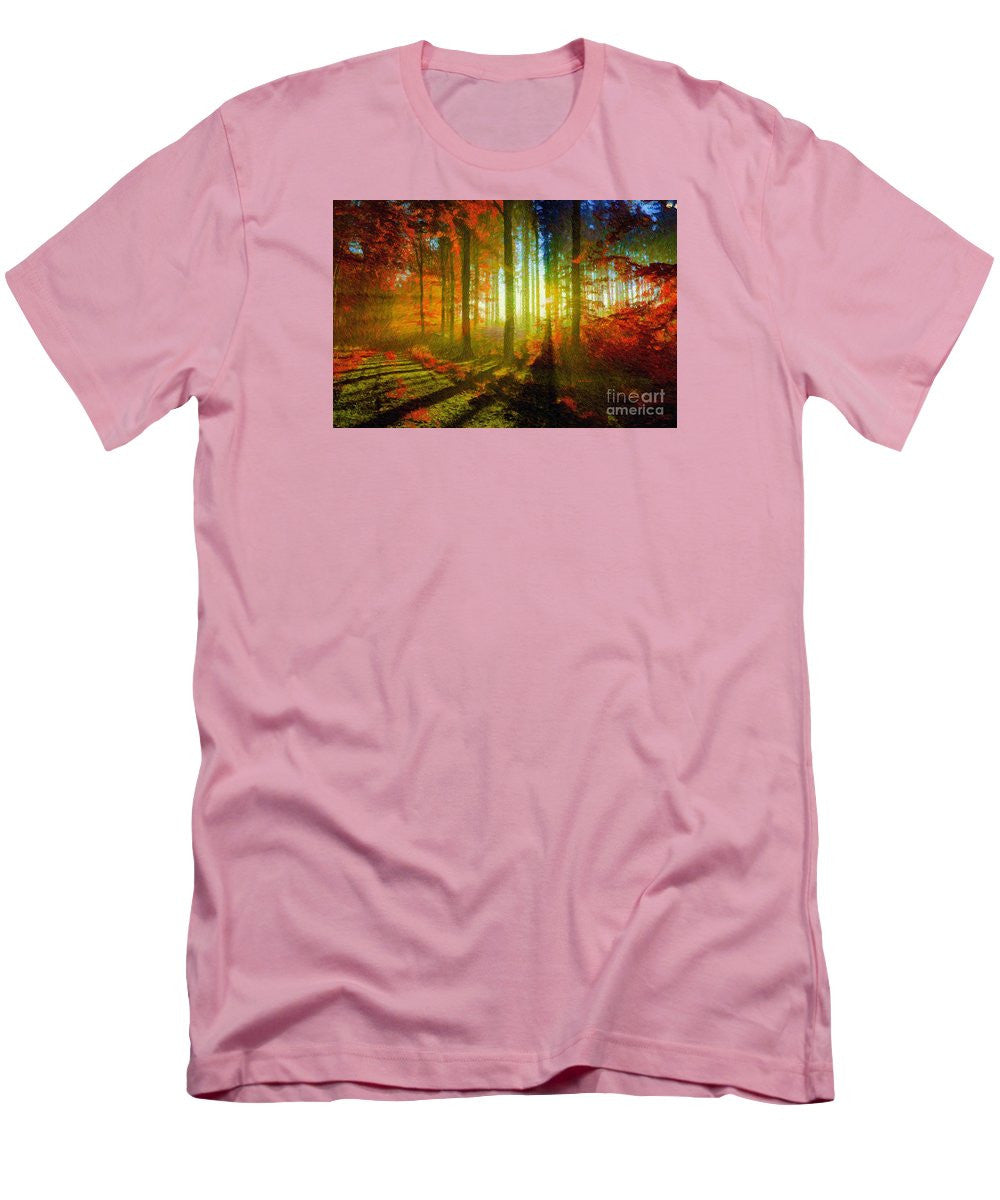 Men's T-Shirt (Slim Fit) - Abstract Landscape 0745