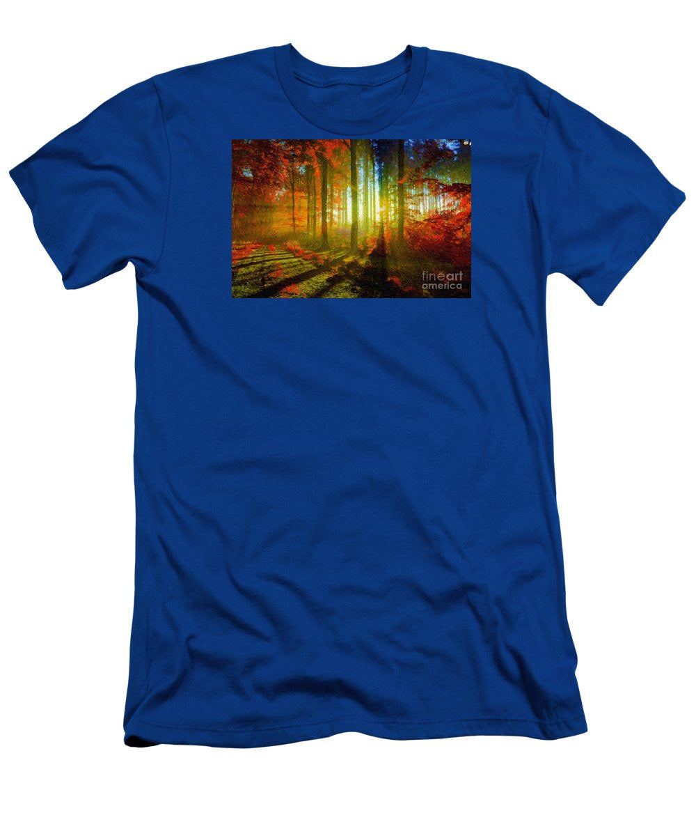 Men's T-Shirt (Slim Fit) - Abstract Landscape 0745