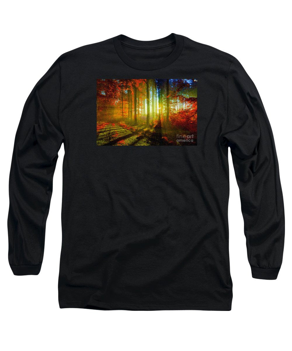 Long Sleeve T-Shirt - Abstract Landscape 0745