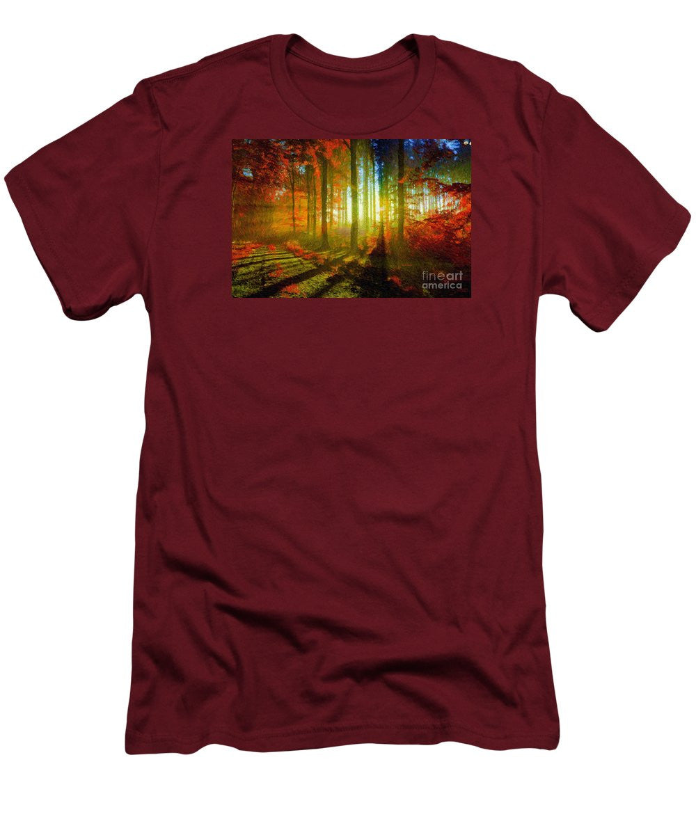 Men's T-Shirt (Slim Fit) - Abstract Landscape 0745