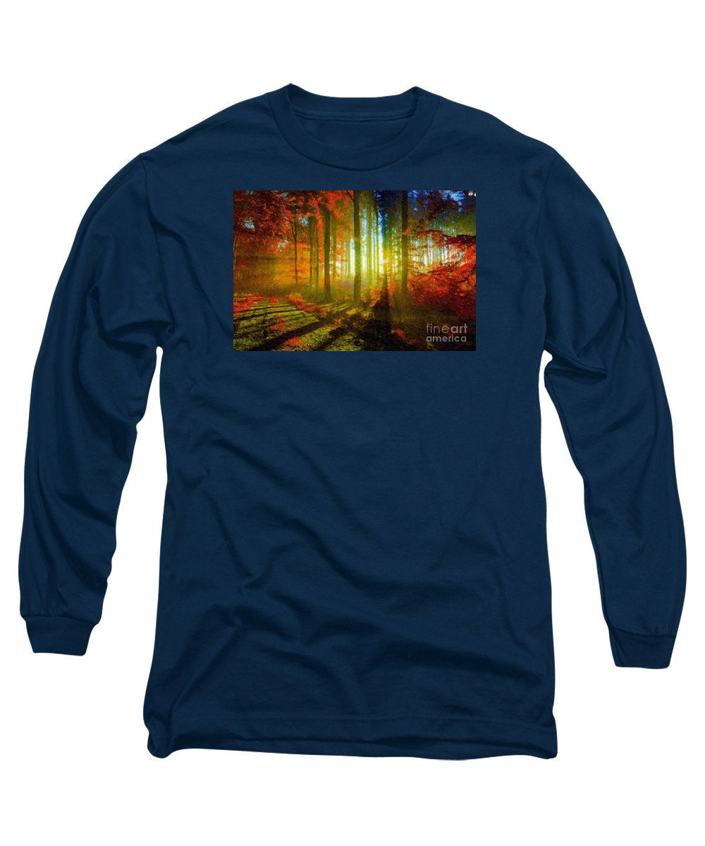 Long Sleeve T-Shirt - Abstract Landscape 0745