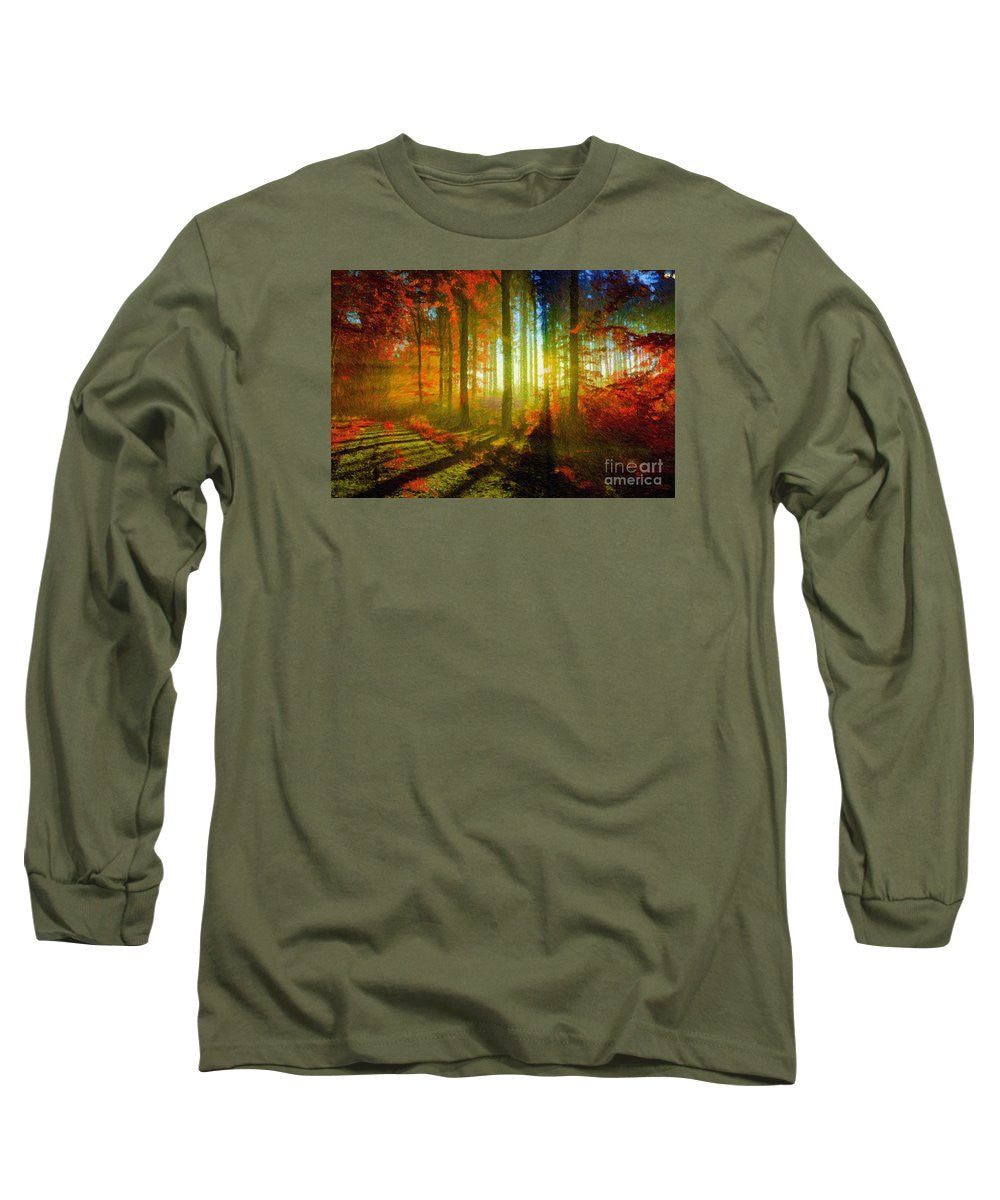 Long Sleeve T-Shirt - Abstract Landscape 0745