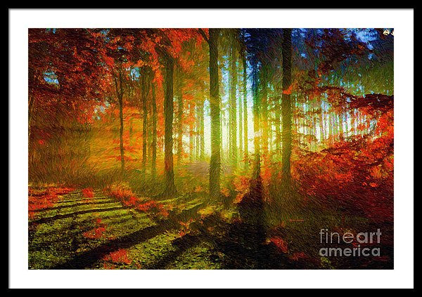 Framed Print - Abstract Landscape 0745