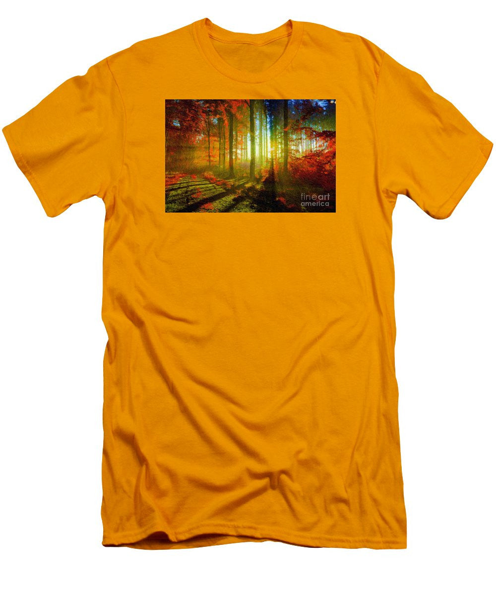 Men's T-Shirt (Slim Fit) - Abstract Landscape 0745