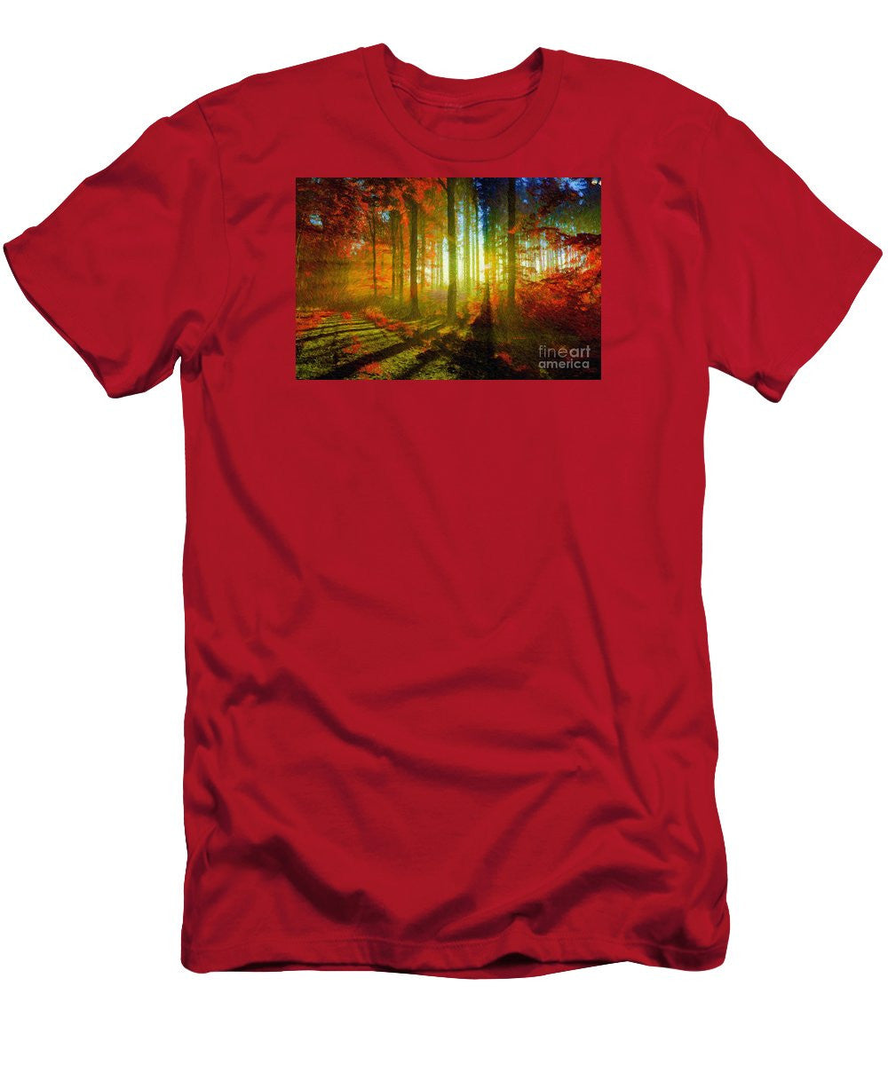 Men's T-Shirt (Slim Fit) - Abstract Landscape 0745