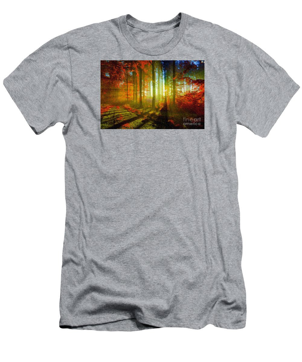 Men's T-Shirt (Slim Fit) - Abstract Landscape 0745