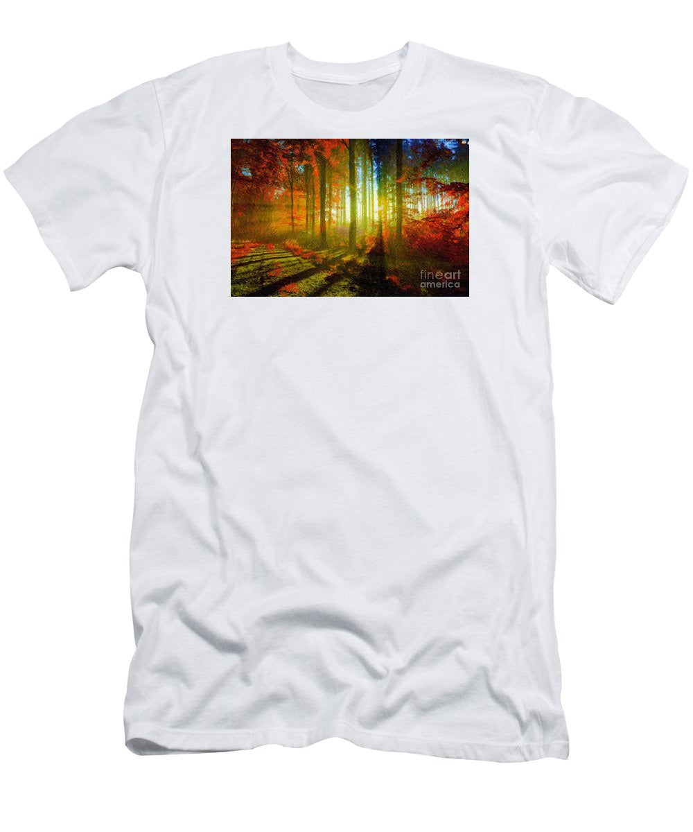 Men's T-Shirt (Slim Fit) - Abstract Landscape 0745