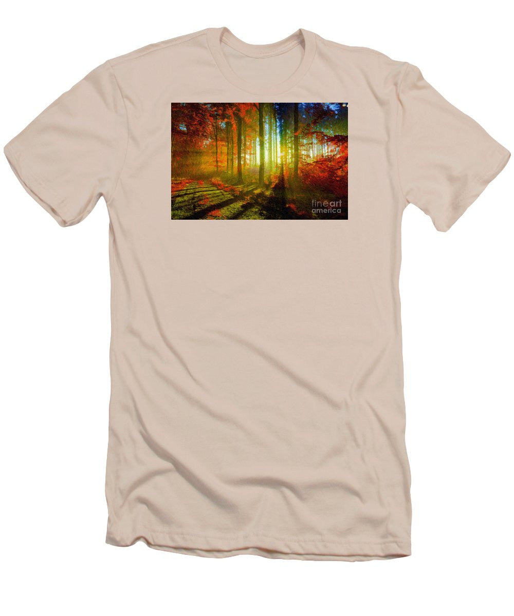 Men's T-Shirt (Slim Fit) - Abstract Landscape 0745