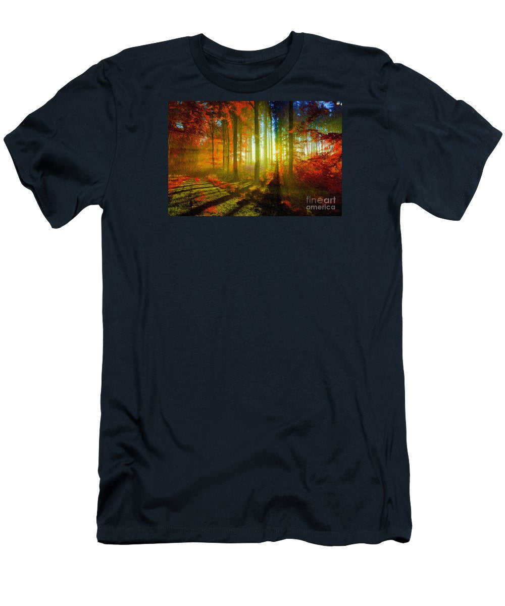 Men's T-Shirt (Slim Fit) - Abstract Landscape 0745