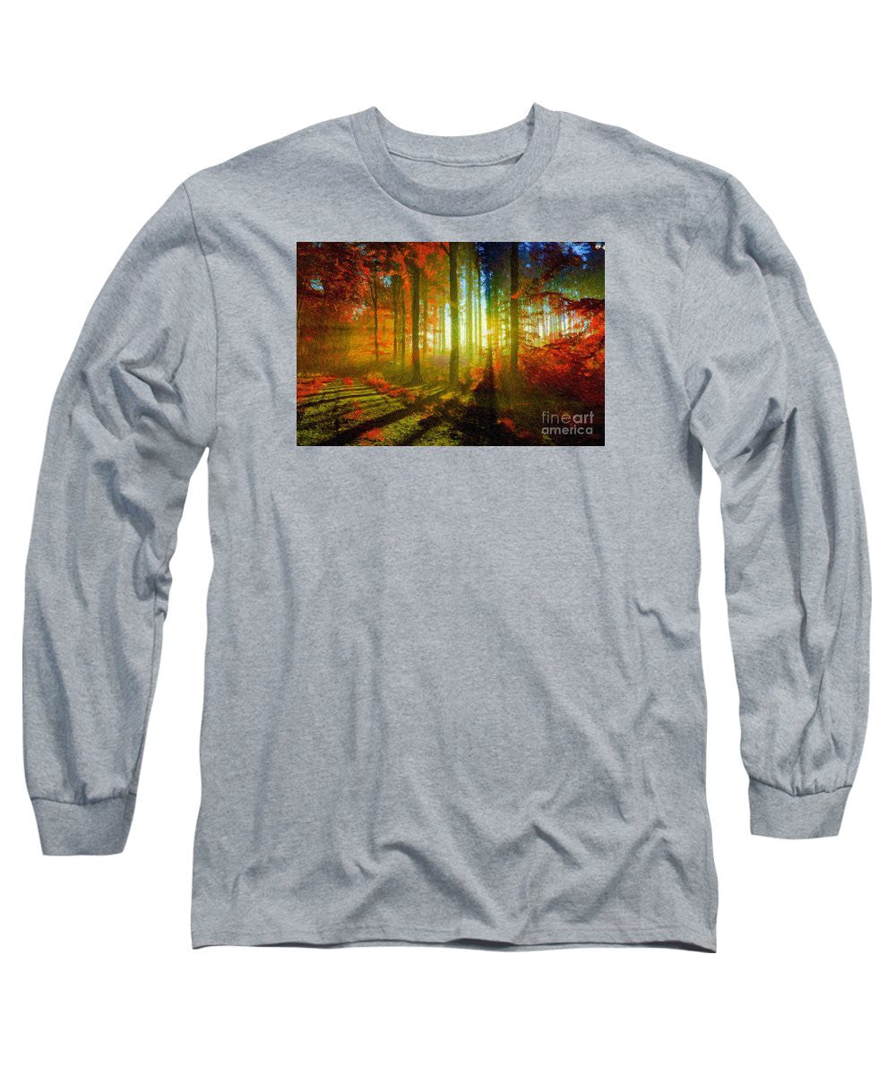 Long Sleeve T-Shirt - Abstract Landscape 0745