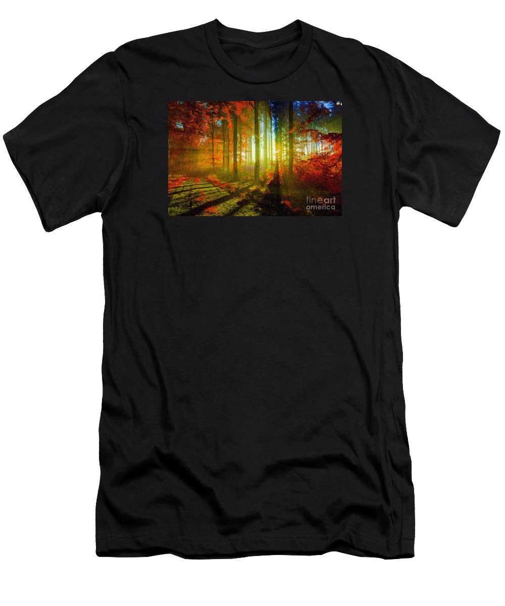 Men's T-Shirt (Slim Fit) - Abstract Landscape 0745