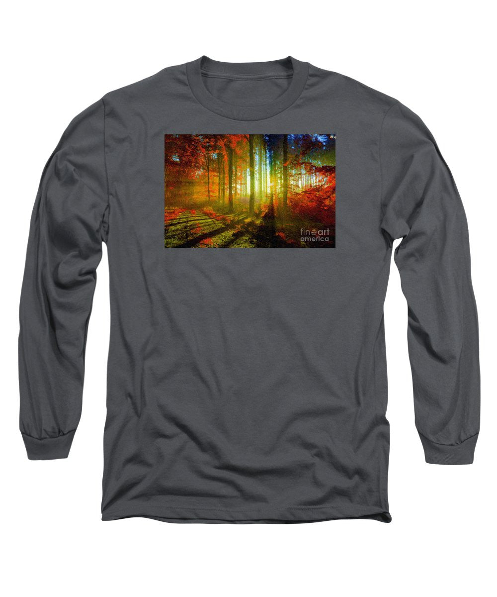 Long Sleeve T-Shirt - Abstract Landscape 0745