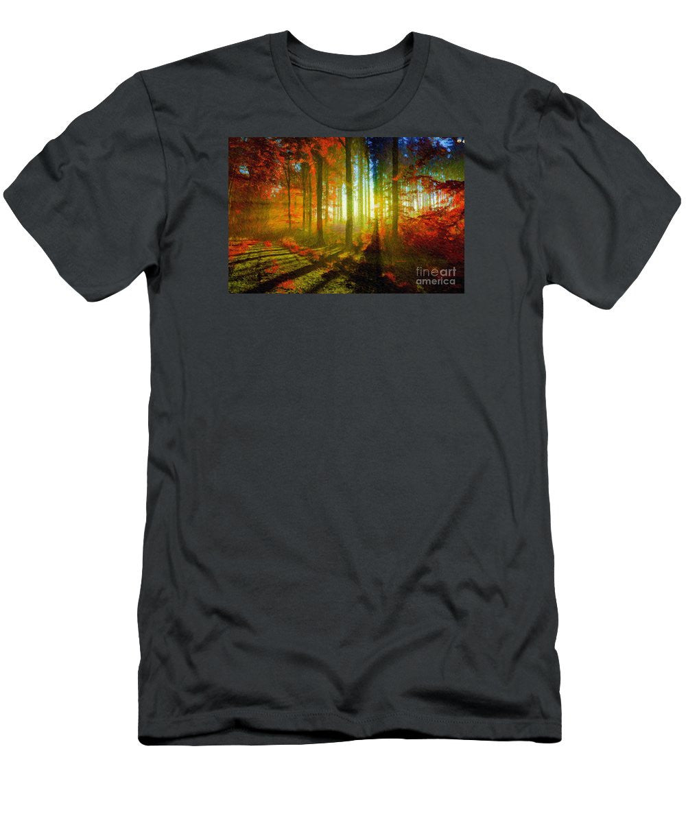 Men's T-Shirt (Slim Fit) - Abstract Landscape 0745