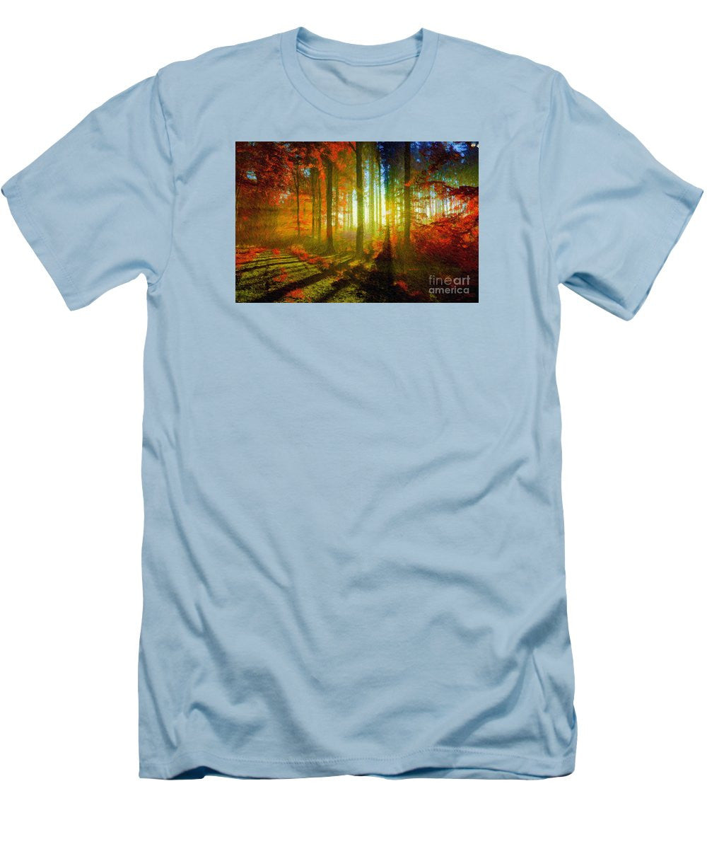 Men's T-Shirt (Slim Fit) - Abstract Landscape 0745