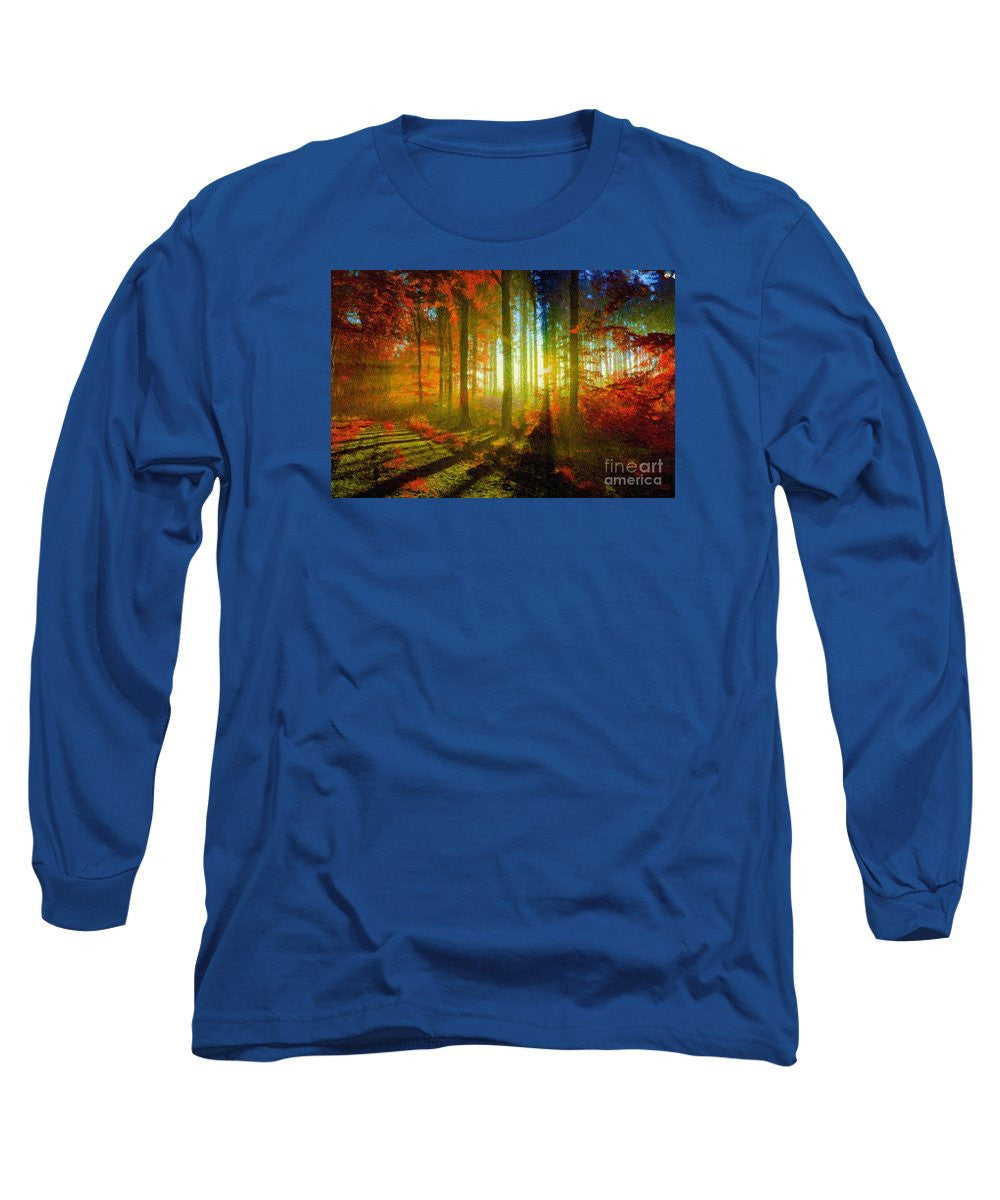 Long Sleeve T-Shirt - Abstract Landscape 0745