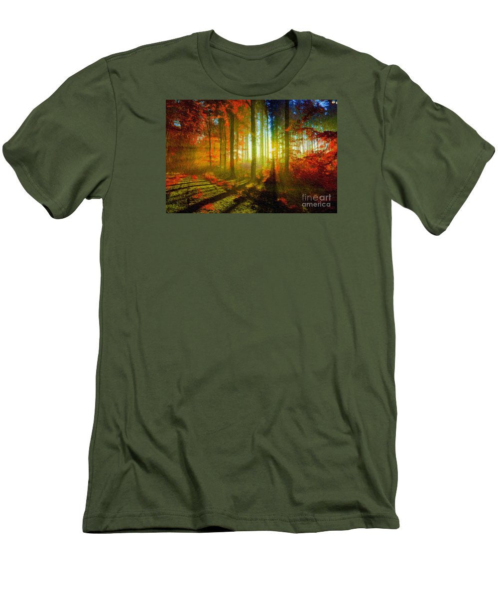 Men's T-Shirt (Slim Fit) - Abstract Landscape 0745