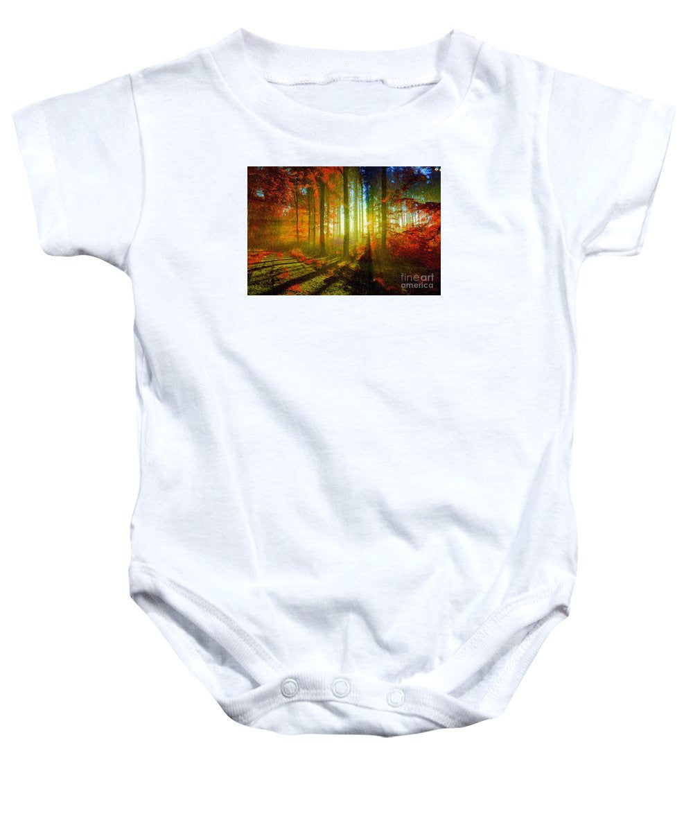 Baby Onesie - Abstract Landscape 0745