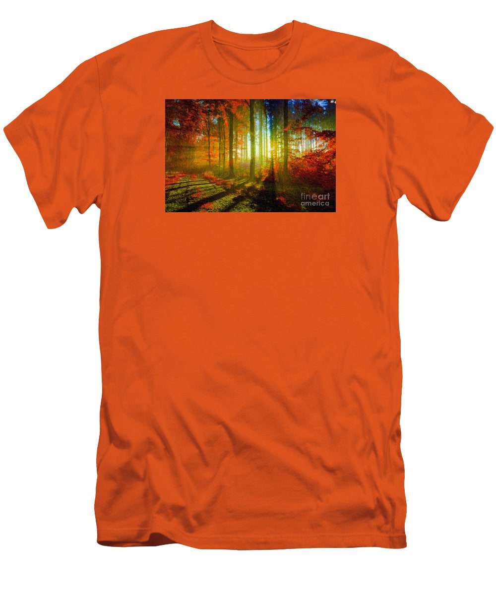 Men's T-Shirt (Slim Fit) - Abstract Landscape 0745