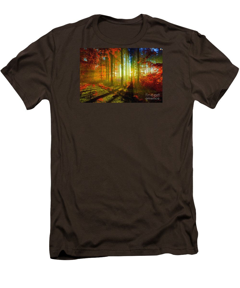 Men's T-Shirt (Slim Fit) - Abstract Landscape 0745