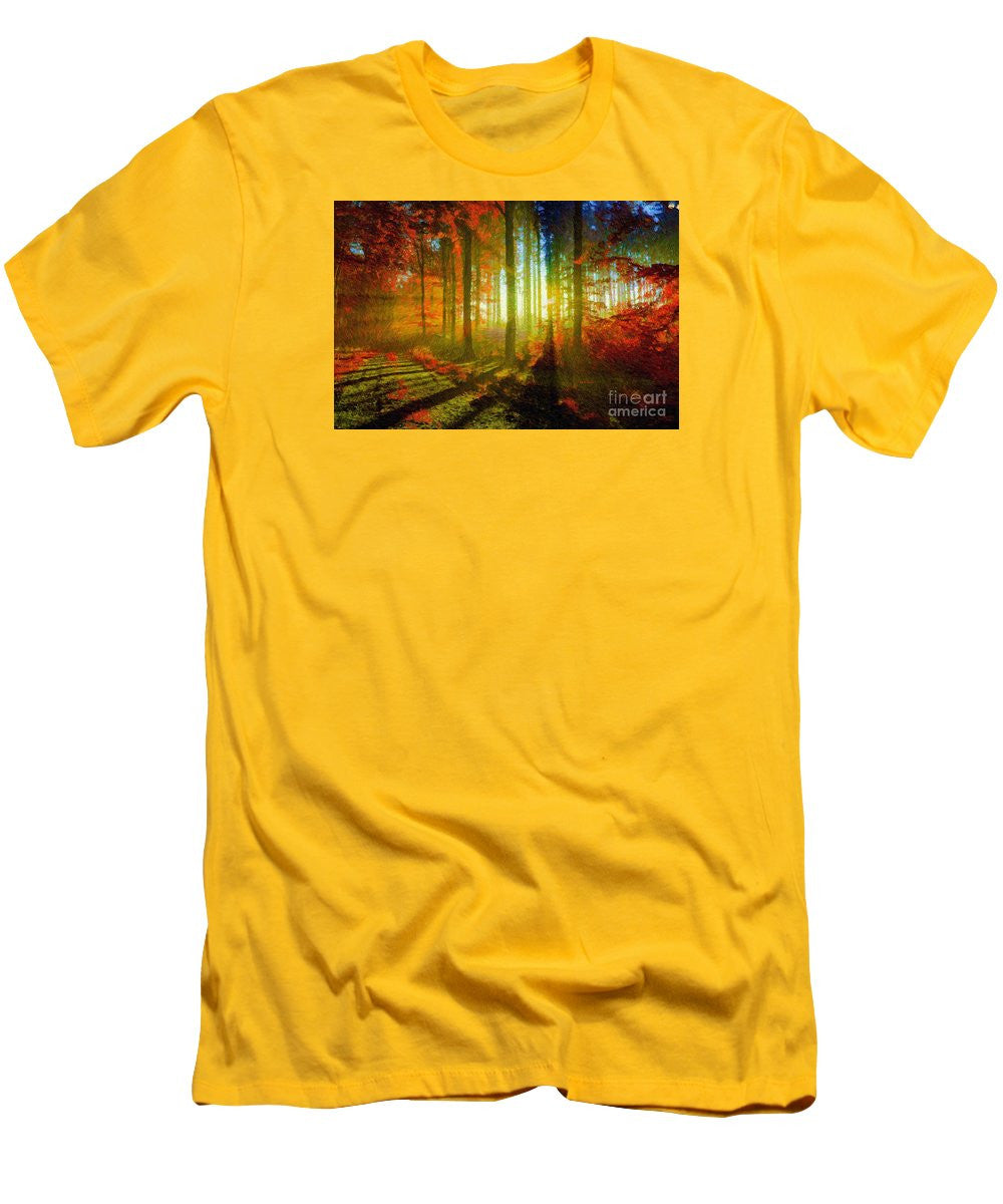 Men's T-Shirt (Slim Fit) - Abstract Landscape 0745