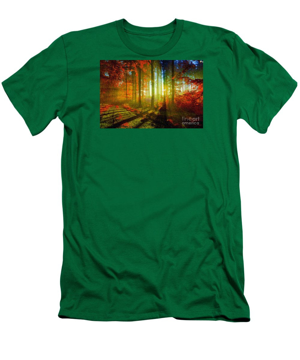 Men's T-Shirt (Slim Fit) - Abstract Landscape 0745