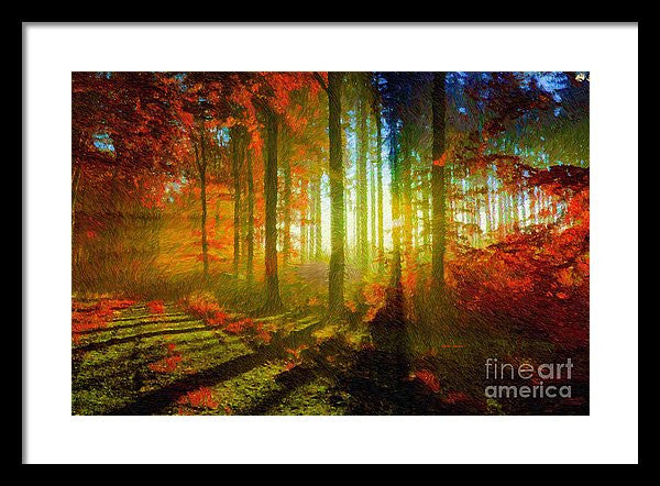 Framed Print - Abstract Landscape 0745