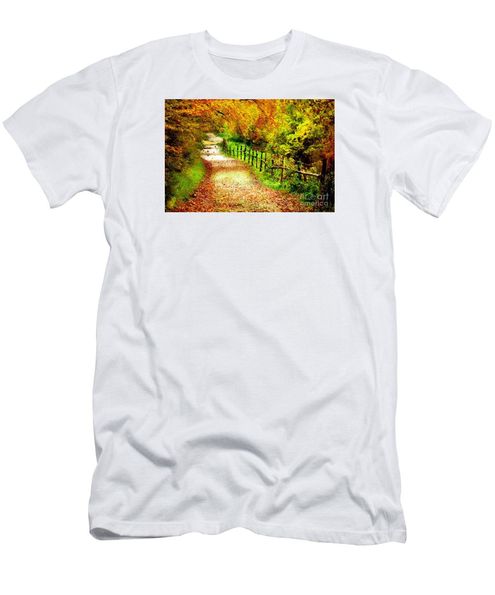 T-shirt pour homme (coupe ajustée) - Paysage abstrait 0746