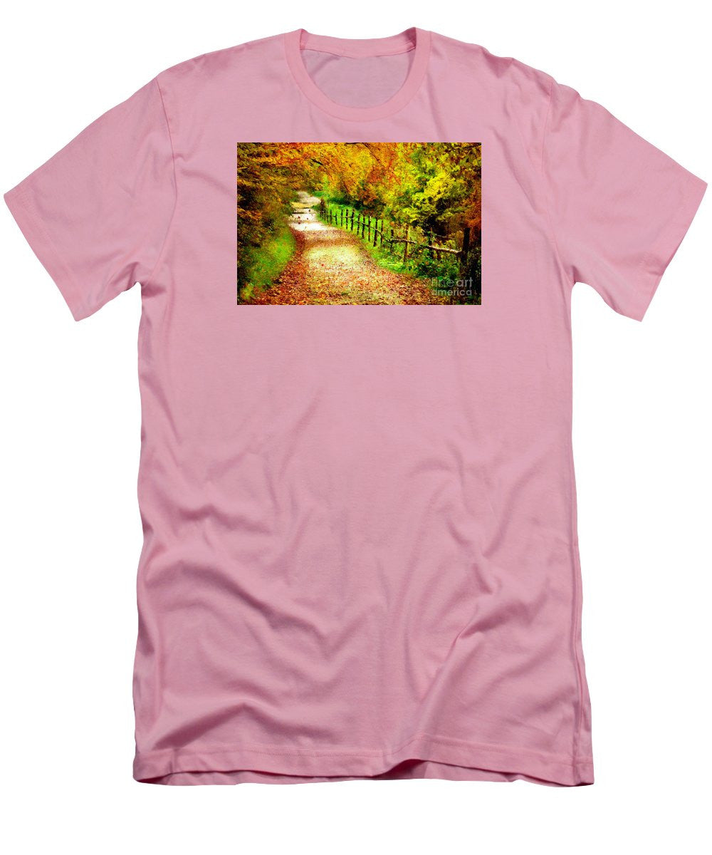 T-shirt pour homme (coupe ajustée) - Paysage abstrait 0746