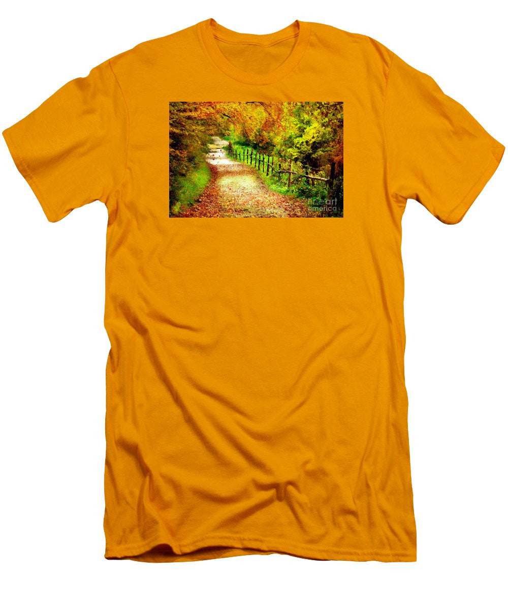 T-shirt pour homme (coupe ajustée) - Paysage abstrait 0746