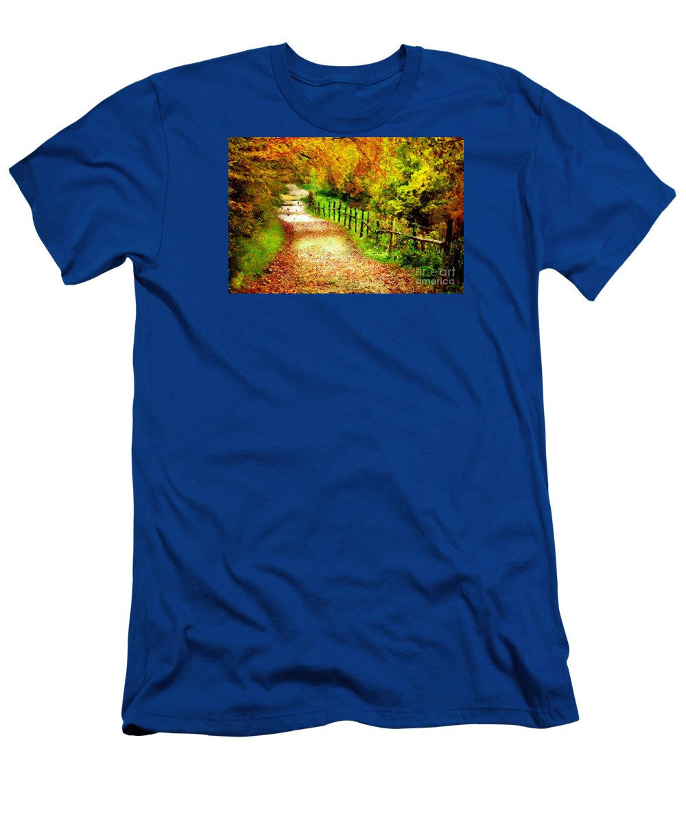 T-shirt pour homme (coupe ajustée) - Paysage abstrait 0746