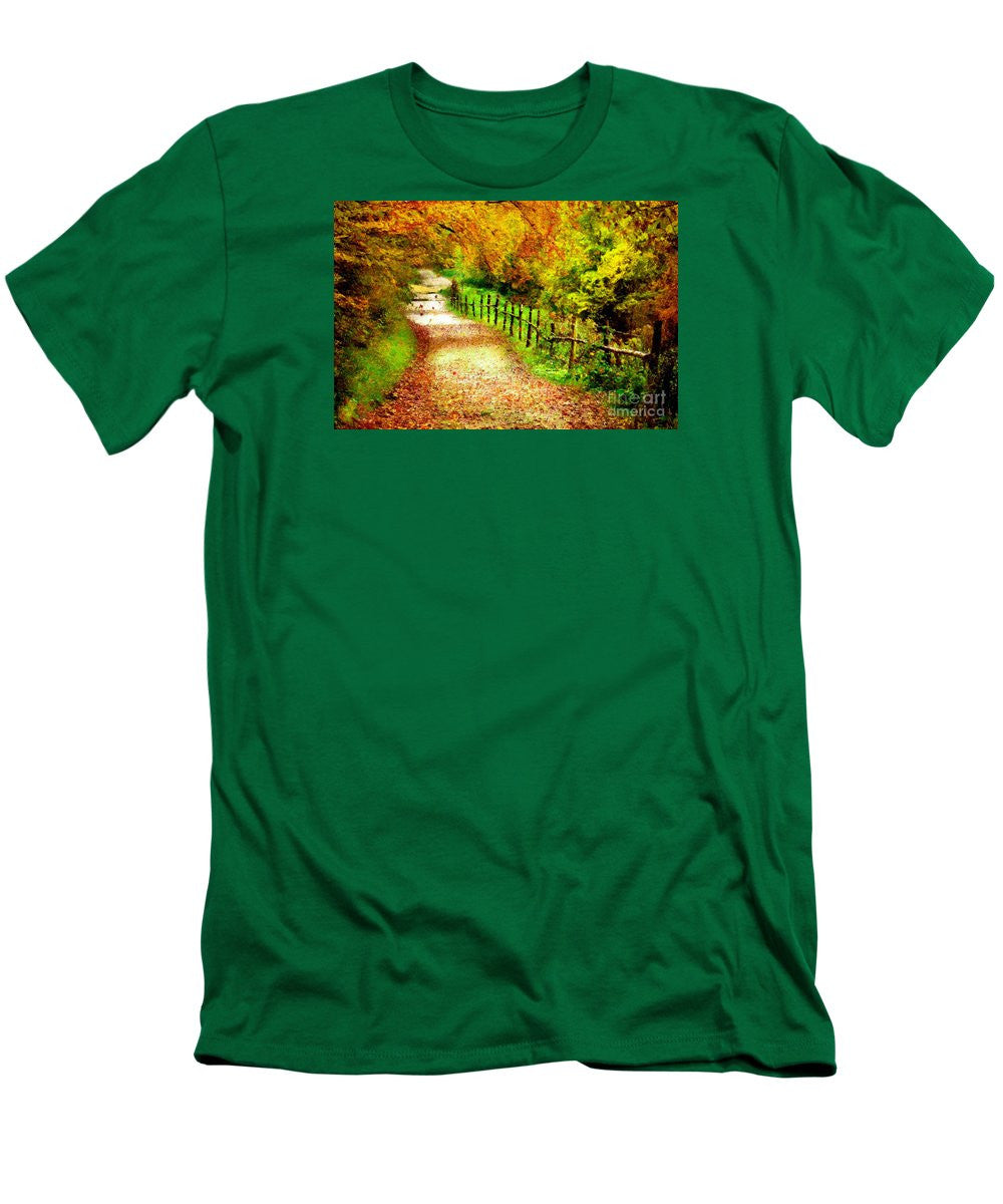 T-shirt pour homme (coupe ajustée) - Paysage abstrait 0746