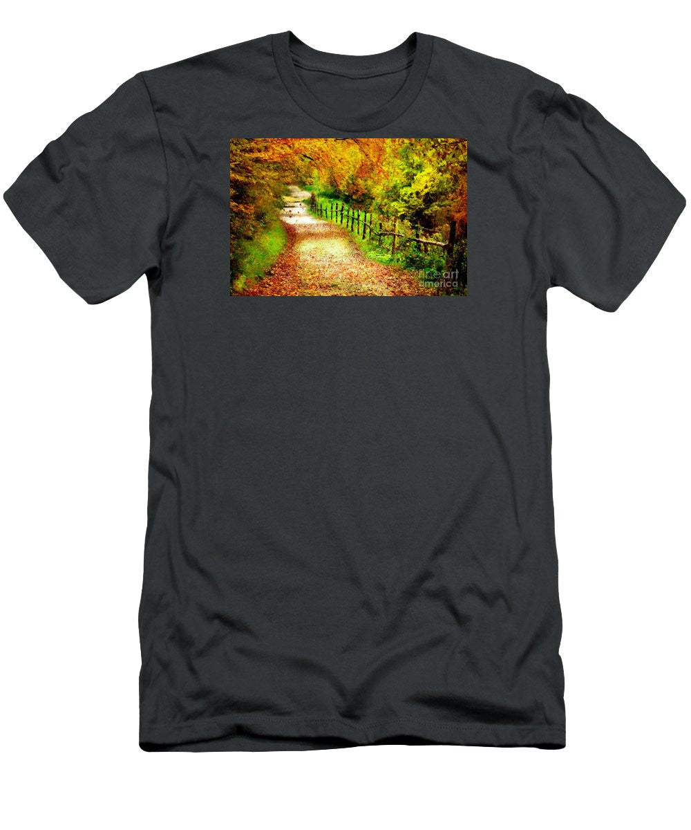 T-shirt pour homme (coupe ajustée) - Paysage abstrait 0746