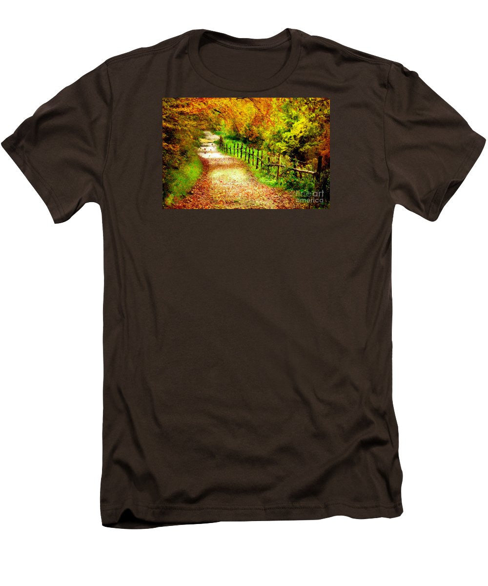 T-shirt pour homme (coupe ajustée) - Paysage abstrait 0746