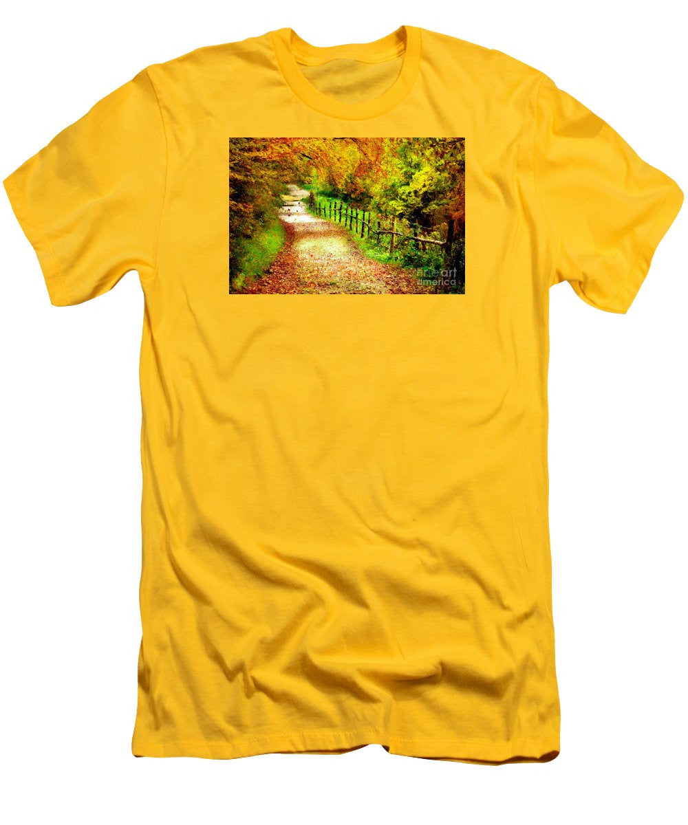 T-shirt pour homme (coupe ajustée) - Paysage abstrait 0746