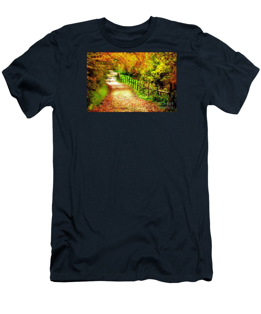 T-shirt pour homme (coupe ajustée) - Paysage abstrait 0746