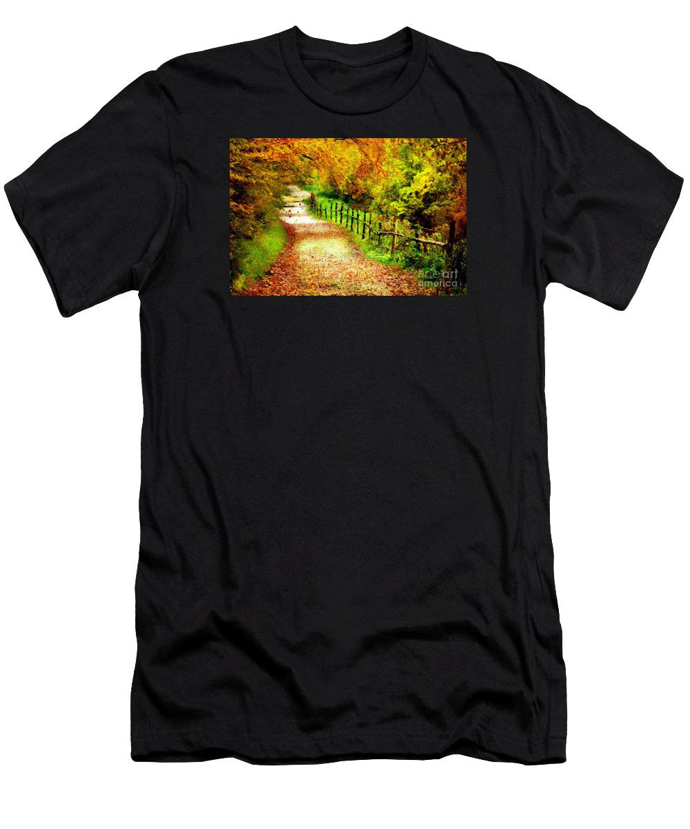 T-shirt pour homme (coupe ajustée) - Paysage abstrait 0746